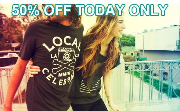 50% Off Local Celebrity today only