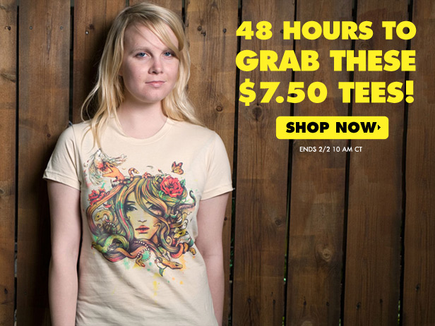 $7.50 Tees at Threadless