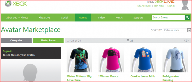 Threadless T-Shirts on your XBOX Avatar