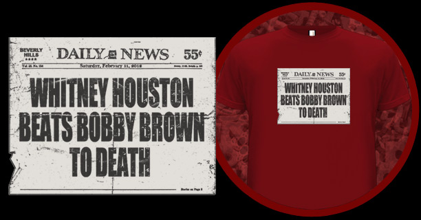 Whitney Houston beats Bobby Brown to death