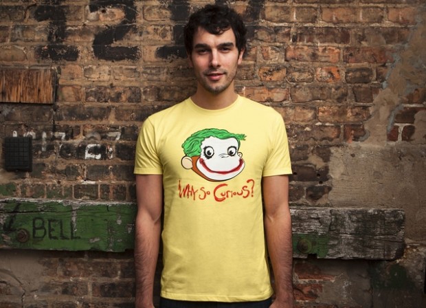 Why So Curious? Joker Curious George Mashup T-Shirt