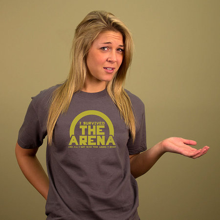 I SURVIVED THE ARENA HUNGER GAMES T-SHIRT