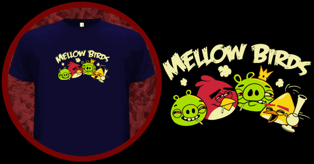 Mellow Birds - An Angry Birds T-Shirt