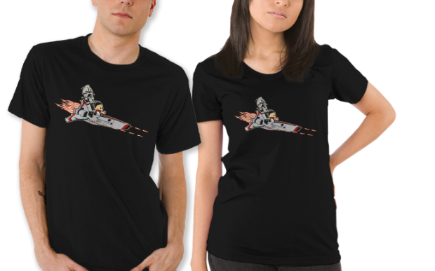 Holy Frak Battlestar Galactica Calvin and Hobbes T-Shirt