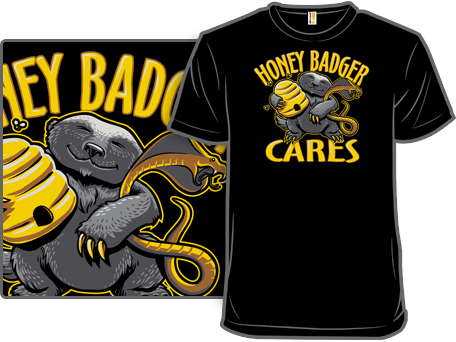 Honey Badger Cares T-Shirt
