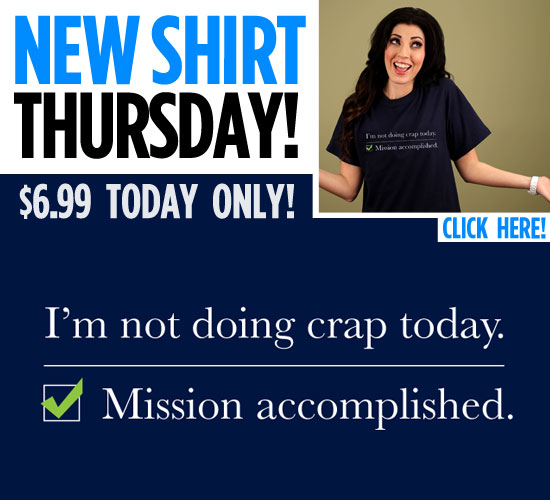 I'M NOT DOING CRAP TODAY. T-SHIRT