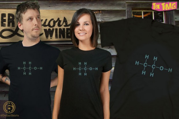 Astounding Alcohol Molecule T-Shirt