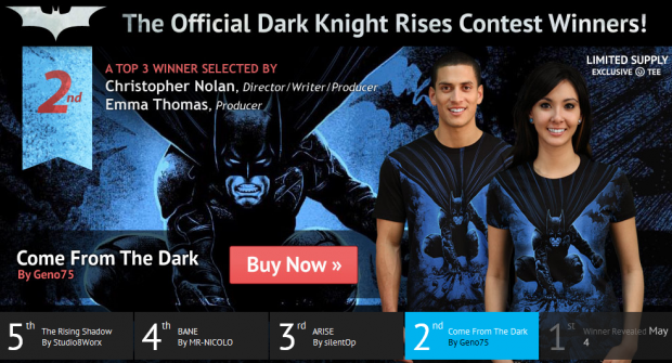 Come from the Dark Dark Knight Rises T-Shirt