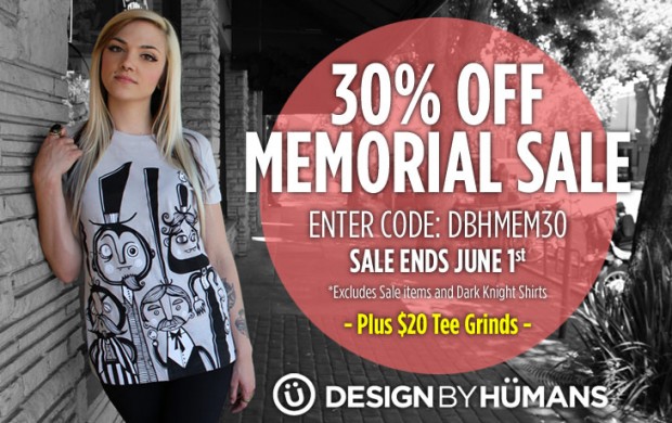 30% Off in Design by Humans Memorial Sale