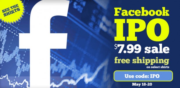 Facebook IPO Sale at LOLShirts