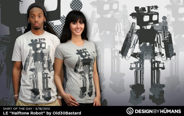 Limited Edition - Halftone Robot T-Shirt