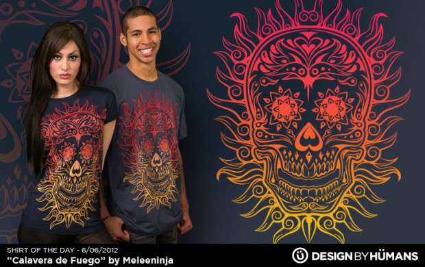 Calavera de fuego T-Shirt