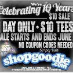 Goodie Two Sleeves $10 T-Shirts