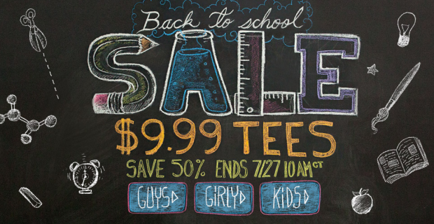 Threadless Back to School Sale