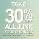 Get 30% off Junk Food Originals!