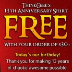 ThinkGeek Free T-Shirt