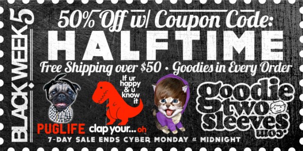 Goodie Two Sleeves 50% off Coupon