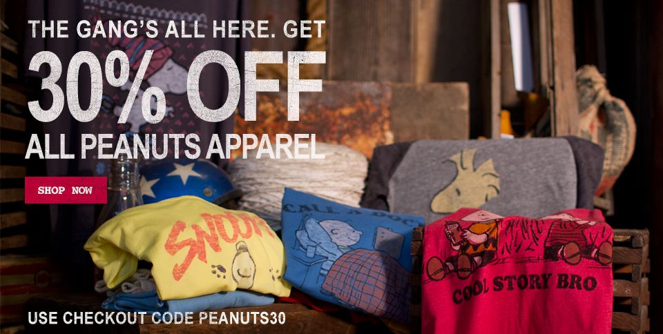 Junk Food Peanuts T-Shirts on Sale