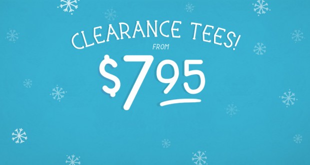 $7.95 Threadless Clearance Tees