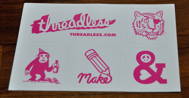 Threadless Sticker Sheet