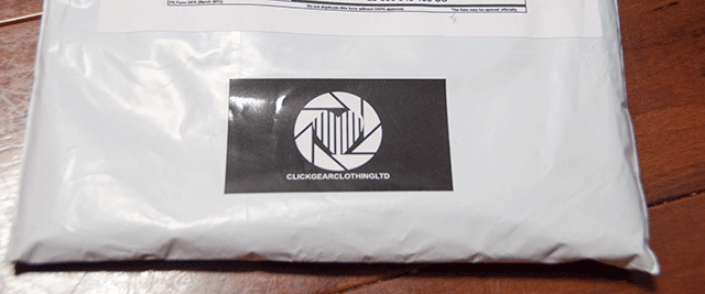 Click Gear Clothing Mailer and Sticker