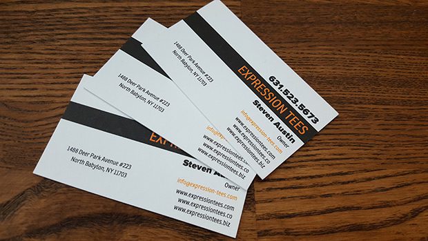 Expression Tees Business Cards