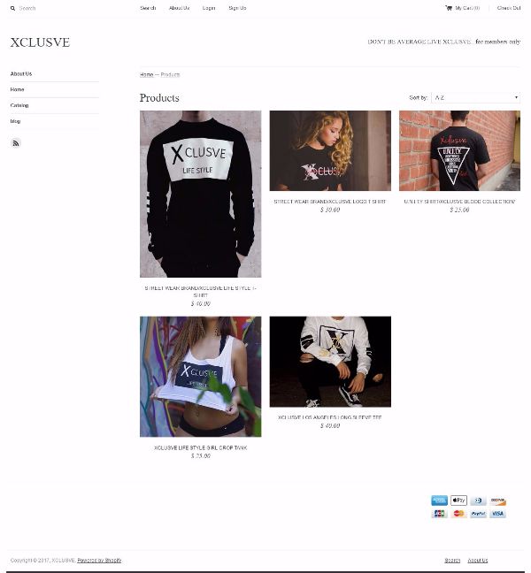 XCLUSIVE PRODUCT PAGE