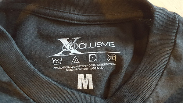 XCLUSVE Printed Label